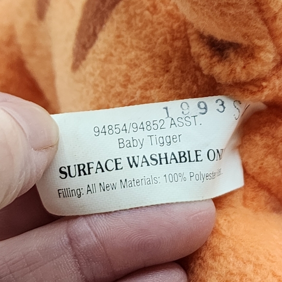 Tigger Plush Baby Rattle 6" 2001 Winnie The Pooh Vintage Fisher Price - Picture 5 of 5